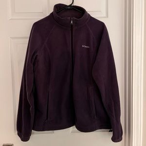 Purple Columbia Fleece - full zip up - size XL